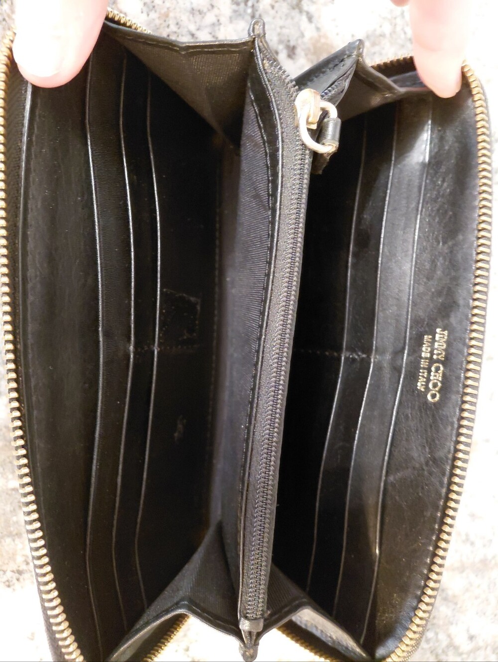 Jimmy Choo Project Pep Continental Zip Around Leather Wallet - Picture 9 of 14